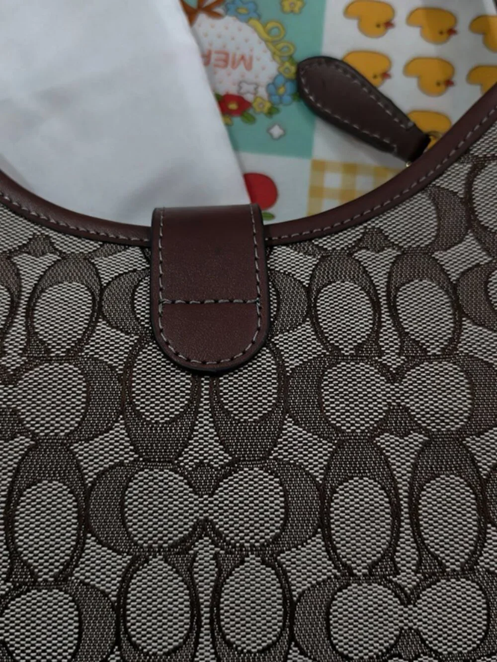 Coach Monogram Canvas Shoulder Bag - Picture 8 of 10